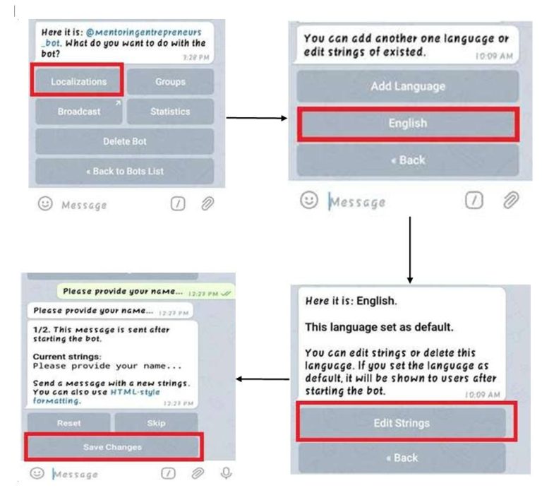 configuring telegram chatbot