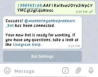 installating chatbot in telegram