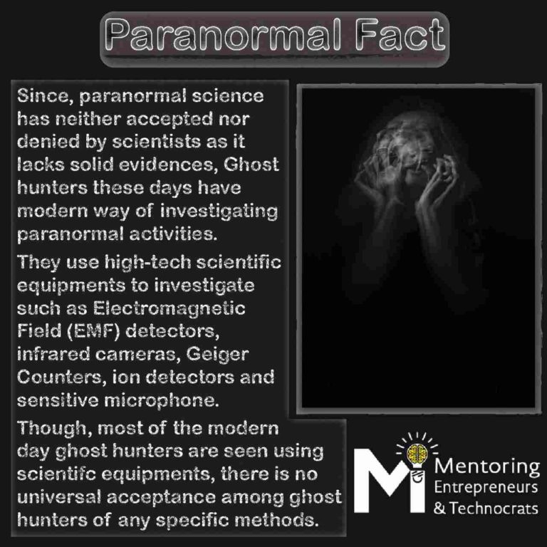 Ghost Hunters Paranormal Fact